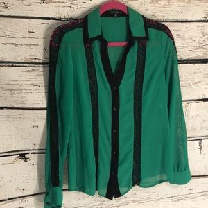 XOXO Button Down Blouse